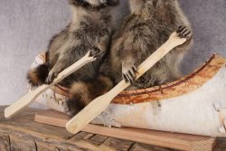 2 Raccoons in a Canoe SKU 3092 - Image 3